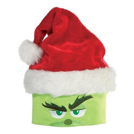 Amscan The Grinch Santa Hat, Christmas Costume Accessory, One