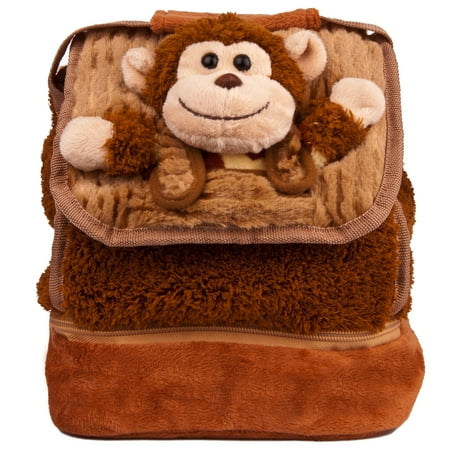 Good Monkey Lunch - Cute Children's Fluffy Monkey Insulated Lunch bag