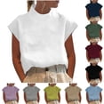 thumbnail image 1 of Chaqueta deportiva,Camiseta sin mangas de mezcla de lino para mujer, informal, de cuello redondo, color liso, tejido transpirable, para uso diario, sopatenor, 1 of 8