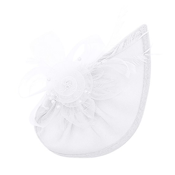 HXWCHs Women Fascinator Hats Tea Party Hat Vintage Pillbox Hat Headband for Cocktail WH1
