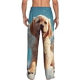thumbnail image 6 of Cauagu Cute Angel Winged Dog Mens Pajama Pants Sleep & Lounge Pants,PJ Bottoms with Pockets-Medium, 6 of 7