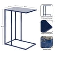 thumbnail image 2 of Kate and Laurel Lockhardt Metal Minimal C-Table for Bedroom or Living Room, Navy Blue, 19 x 13 x 27, Modern Narrow Side Table for Small Spaces and Bedroom Accent, 2 of 7