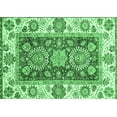 thumbnail image 1 of Ahgly Company Indoor Rectangle Oriental Emerald Green Traditional Area Rugs, 5' x 7', 1 of 4