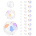 thumbnail image 1 of Miangastore Perles de Verre Transparentes Coupe Multifacettes 300 Pcs 4mm, 1 of 8