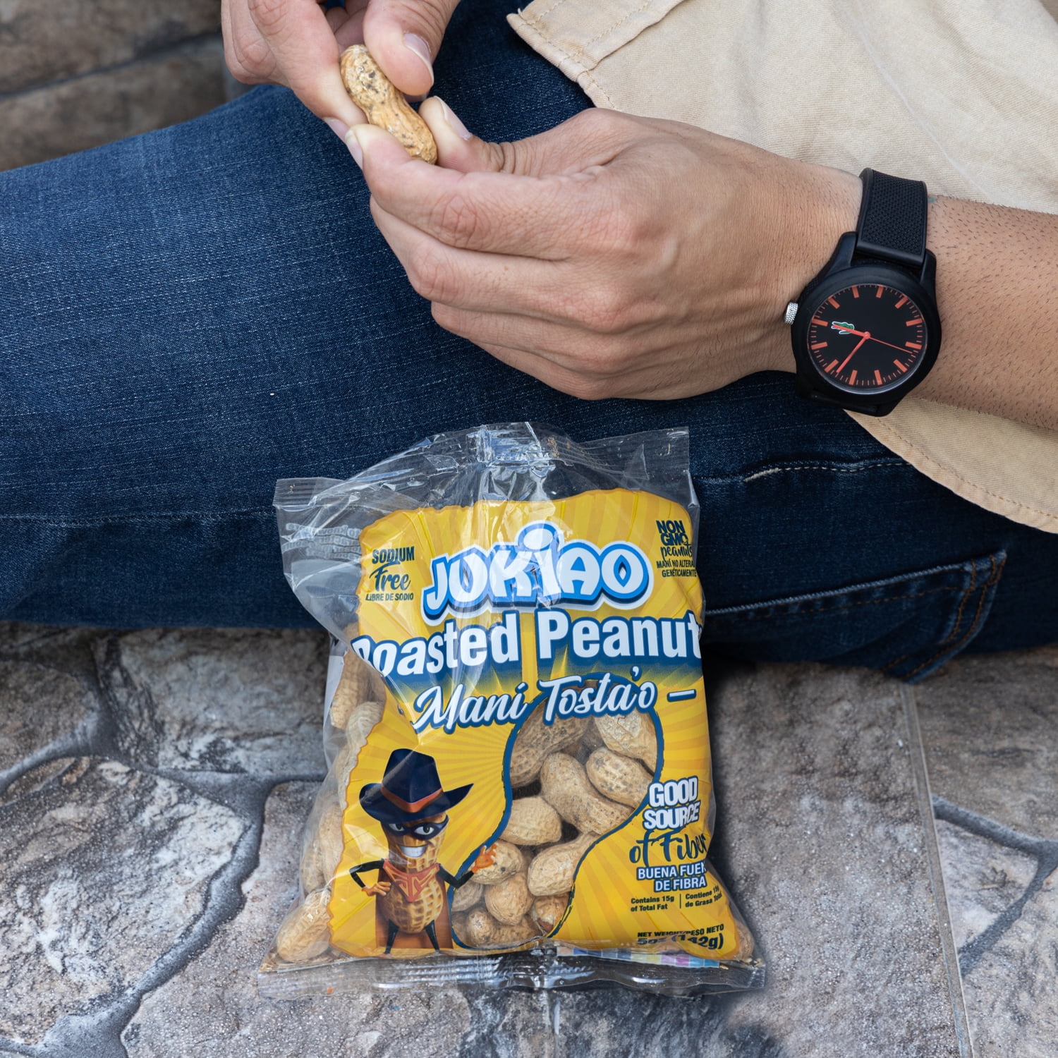 Jukiao Roasted Peanuts In Shell Gluten-Free Vegan Non-GMO 5 oz