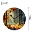 thumbnail image 2 of 10 Inch Wall Clock Battery Operated Silent Clock Decorative for Office, Kitchen, Outdoor, Living RoomAutumn forest Nature Exquisite, 2 of 4
