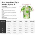 thumbnail image 5 of Honeii St Patrick's Day11 Print Men’s Hawaiian Shirt,Classic Button-Down Short Sleeve Shirt, for Beach, Vacation, and Outdoor Activities,XX-Large, 5 of 7