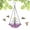 A_Purple, variant on Leutsin Solar Cascade Hanging Bird Bath Fountain, Outdoor Hanging Bird Bath with with Solars Pump & Glass Bowl, Large Humming Birds Bath for Outdoor Garden Yard Patio Decoration, Blue