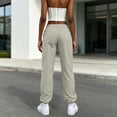 thumbnail image 6 of Tqcoqu Cargo Pants for Women Baggy - Drawstring Elastic Waist Multi-Pocket Cargo Pants with Ankle Ties Y2K Festival Outfits Hiking Camping,Green Women's S-XXXXXL, 6 of 8