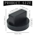thumbnail image 3 of Under 15$ Oimcto Ton Rubber Jack,Rubber Jack Frame Stand Adaptor for Various Types Suitable for the Models Black 1Pc - Universal Frame Support for Various Vehicle Models in Black Finish, 3 of 7
