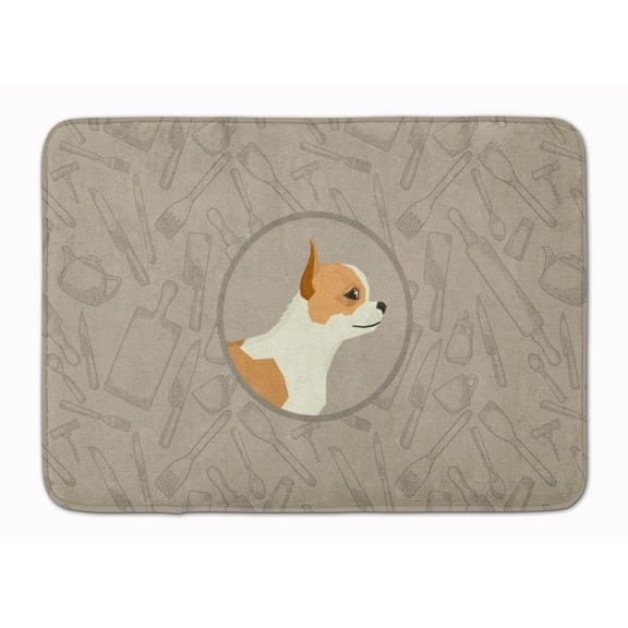 Chihuahua In the Kitchen Machine Washable Memory Foam Mat