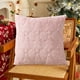 thumbnail image 4 of Funda de almohada de Navidad 50x50cm - Diseño de árbol navideño rosa y copo de nieve • Funda decorativa de cojín de poliéster para sofá y decoración del hogar, 4 of 6