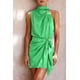 thumbnail image 3 of Vestido PRETTYGARDEN de satén sin mangas con cuello simulado y cinturón ajustable, talla pequeña, 3 of 8
