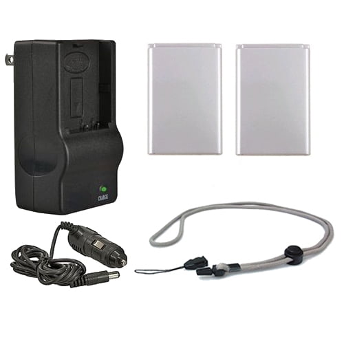 Sanyo Xacti VPC-FH1A High Capacity Intelligent Batteries (2 Units)   AC/DC Travel Charger   Nwv Direct Microfiber Cleaning Cloth.