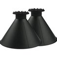 thumbnail image 1 of Magical car ice Scraper, Snow Brush ice Scraper, Outdoor Round ice Scraper for car (2 Pack Black), 1 of 6