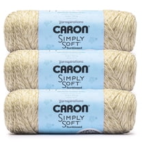 Caron® Simply Soft Sunkissed™ #4 Worsted (Medium) Acrylic Yarn, Coconut Tonal 5oz/141g 248 Yards (3 Pack)