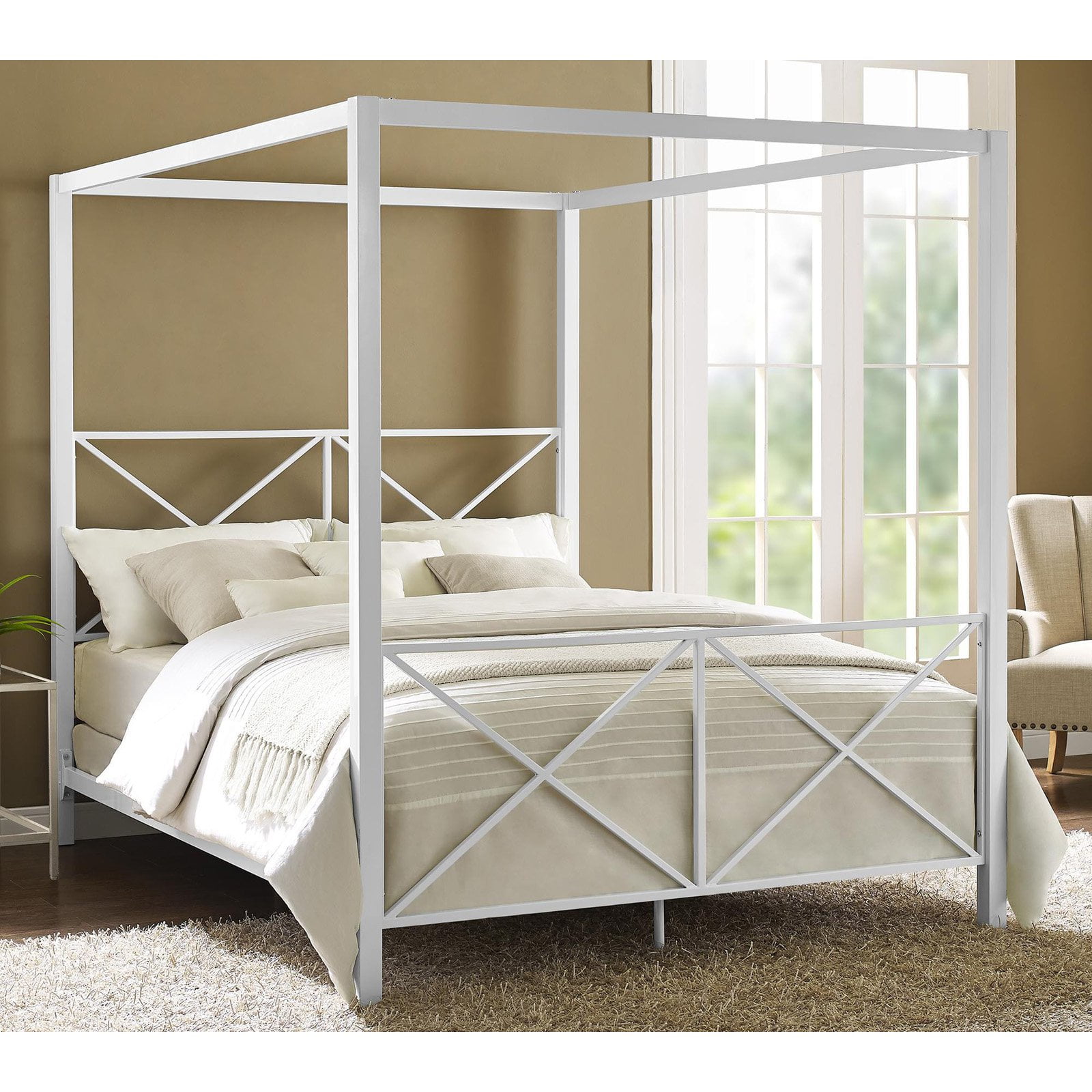 Dhp Rosedale Metal Canopy Bed Frame Multiple Sizes Colors Dhp Rosedale Metal Canopy Bed Frame Multiple Sizes Colors Com