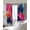 Peach Pink Dark Green, variant on Pink Teal Black Blackout Curtains for Bedroom/Living Room, Thermal Insulated Kitchen Curtains, Modern Oil Painting Contemporary Grommet Darkening Window Treatment Drapes 52"x72"x2