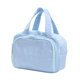 thumbnail image 2 of Bolsa de maquillaje de viaje, organizador de artículos de tocador de viaje, gran capacidad, doble cabezal. Azul, 2 of 9