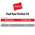 thumbnail image 5 of Hanes mens Crew Socks, 6-pair Pack Work Sock, Black, 6 12 US, 5 of 6