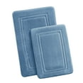 thumbnail image 5 of Truly Calm Antimicrobial 2 Piece Memory Foam Blue Polyester 2-Piece 17x24 Mat Set, solid themed, for Men and Women, OEKO-TEX Certified Confidence, 5 of 6