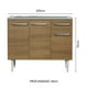 thumbnail image 3 of Gabinete Bajo de Cocina Madesa Emilly 105cm Con Tarja Acero Inoxidable, 3 of 10
