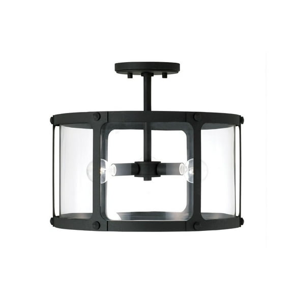 3 Light Semi-Flush Mount In Urban/Industrial Style-14 Inches Tall And 15 Inches Wide Capital Lighting 244931Bi