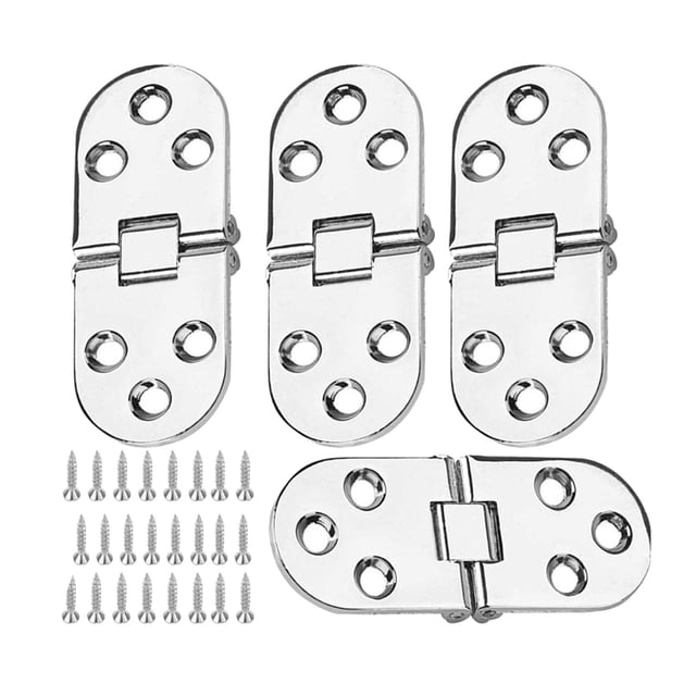 DOLITY 4Pcs Charnières de Meubles de Table Pliante en Acier Inoxydable, Résistant à l'Abrasion, Haute Dureté