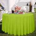 thumbnail image 3 of LAICAIW Round Tablecloth-120 Inch-Water Resistant Spill Proof Washable Polyester Table Cloth Decorative Fabric Table Cover for Dining Table, Buffet Parties and Camping, Apple Green, 3 of 7