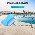 thumbnail image 4 of Pebbuoy Pool Skimmer Net with Adjustable Telescopic Aluminum Pole Easy Installation Swimming Pool Net Skimmer Rake with Ultra Fine Mesh Pool Leaf Skimmer, 4 of 7