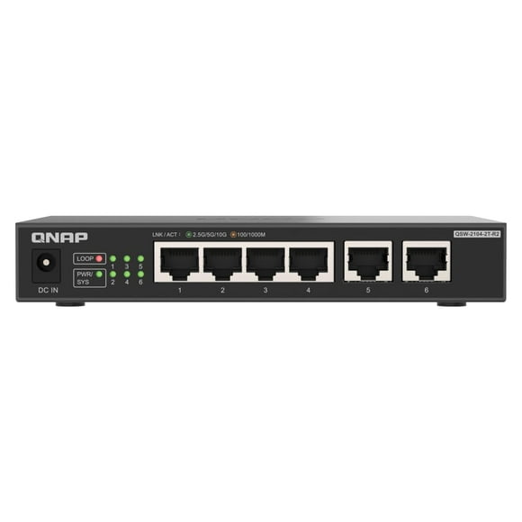 Conmutador QSW-2104-2T-R2-US de 4 puertos, 2,5 Gbps y 2 puertos 10GBASE-T
