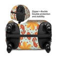 thumbnail image 4 of Daiia Hearts And Autumn Leaves Luggage Cover, Thickened Washable Travel Luggage Covers, Elastic Unique Baggage Covers for 18-20 inch Luggage-Small, 4 of 9