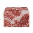 thumbnail image 1 of Toaster Cover, 2 Slice Bread Toaster Oven Dust Cover,, Home Kitchen Accessories Decoration, Meat, 1 of 6