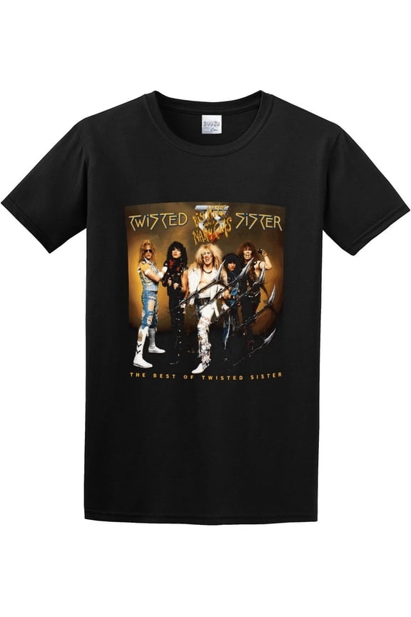 Men's T-Shirt Twisted Sister Big Hits and Nasty Cuts The Best of Twisted Sister Birthday Gift