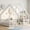 White, variant on Sailvan Full Wood House-Shaped Floor Bed with Fence, Guardrails