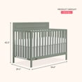 thumbnail image 2 of Dream On Me Avery 5-in-1 Convertible Crib, Meadow Green, 2 of 10