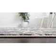 thumbnail image 5 of Unique Loom Oasis Collection Area Rug - Breeze (2' x 12' Runner Gray/Ivory), 5 of 7