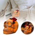 thumbnail image 2 of Halloween LED Glowing Resin Head Desktop Ornament Scary Decorative Centerpiece for Home Party, 2 of 7