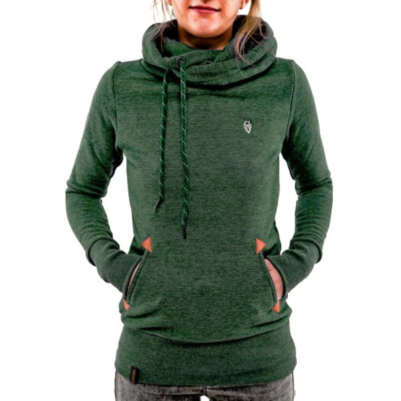 green womens hoodie