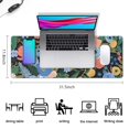 thumbnail image 5 of Long Mouse Pads for Desk,Pioneer Flower Floral Print Pattern Desk Mats on Top Of Desks, Desk Mouse Pad Extra Large with 3mm Non-Slip Base and Stitched Edge for Gaming,Office,Work,Home 31.5"x11.8", 5 of 6