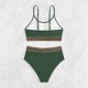 thumbnail image 5 of Traje de baño para mujer, moda, cómodo, color sólido, bikini, traje de baño de color liso para mujer, conjuntos de bikinis, trajes de baño para mujer, 5 of 5