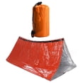 thumbnail image 4 of Abri de Survie d'Urgence pour Tente, Résistant au Vent Abri d'Urgence Léger Imperméable pour Randonnée pour Secours Orange, 4 of 8