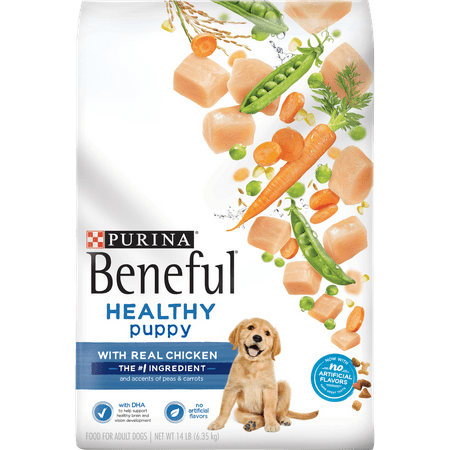 Purina Beneful Dry Puppy Food, Healthy Puppy With Real Chicken - 14 lb. (Best Pet Food For Puppies)