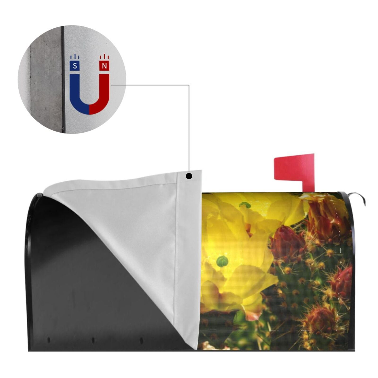 Kdxio Magnetic Mailbox Cover 21x18 in Mailbox Cover Outdoor Decoration Holiday Mailbox Covers for Home Garden Yard-21x18 in