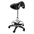 thumbnail image 2 of Chromium Professional Rotating Saddle Cutting Stool w/ Foam Cushions, Black, 2 of 8