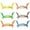 6PCS #006, variant on Creative Crab Pen Holder Weightlifting Crabs Pen Stand Storage Rack, Office Desktop Decoration, Pencil Holders Supplies Holders and Dispensers, Desk Accessories and Workspace Organizers (Orange*2PCS)