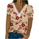thumbnail image 2 of Fiudx Ofertas y Liquidaciones Blusa Informal de Manga Larga con Estampado Cómodo y Botones para Mujer, 2 of 5