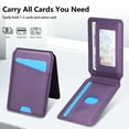 thumbnail image 6 of Allytechgroup 2 In 1 Wallet Case for Samsung Galaxy A13 4G, Detachable Cards Holder Compatible with Magsafe Anti-Scratch Bumper Shockproof Drop Protection Phone Case for Women Men, Purple, 6 of 10
