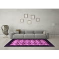thumbnail image 3 of Ahgly Company Indoor Square Abstract Purple Modern Area Rugs, 7' Square, 3 of 4
