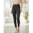 thumbnail image 3 of Pantalón ajustado tiro alto y decoración a la cadera Negro extra grande, 3 of 3